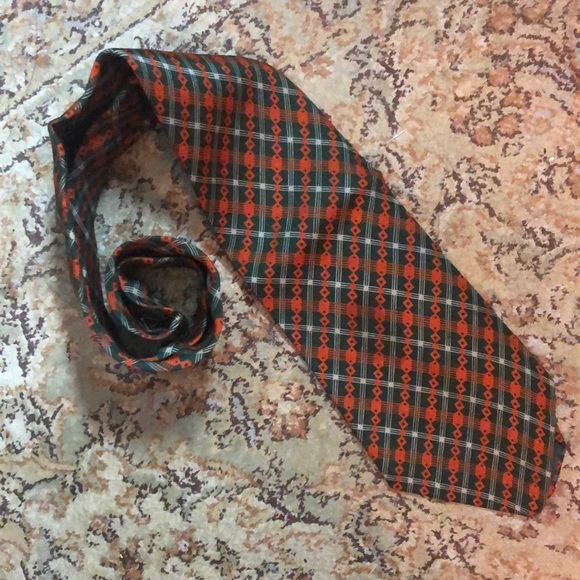 Vintage 1968 THE MAN’S SHOP JAMAICA 🇯🇲 Silk Tie Rasta Italy Made - Picture 2 of 16